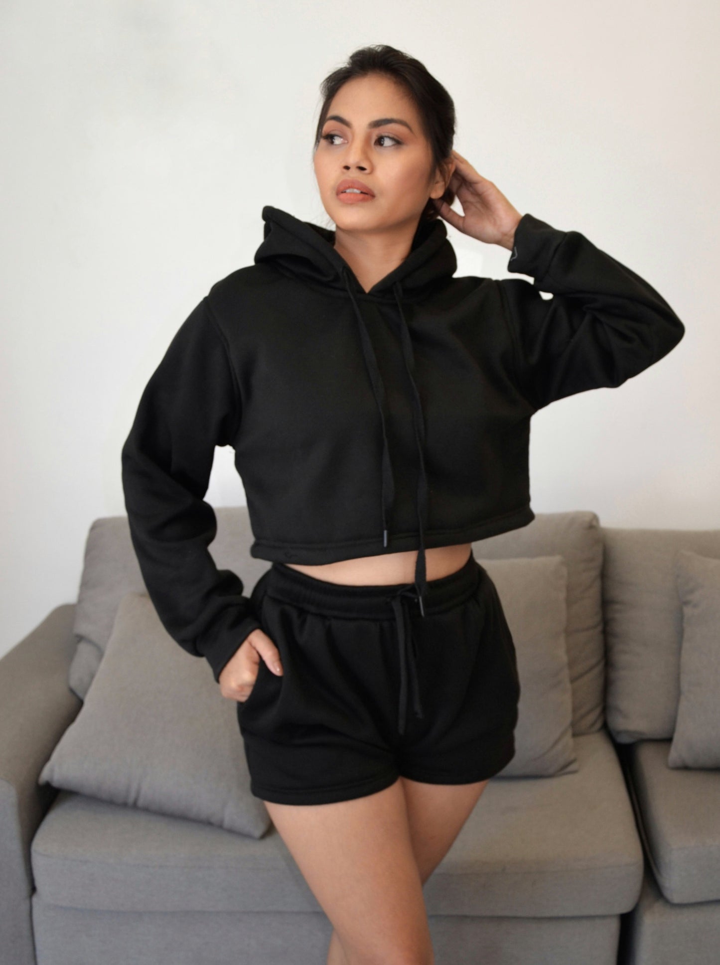 Jogger Shorts in Black