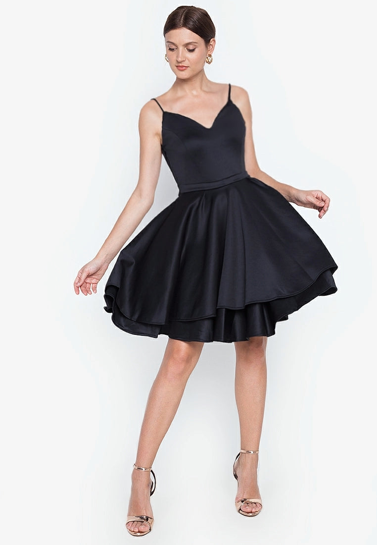 Mini Backless Dress in Black