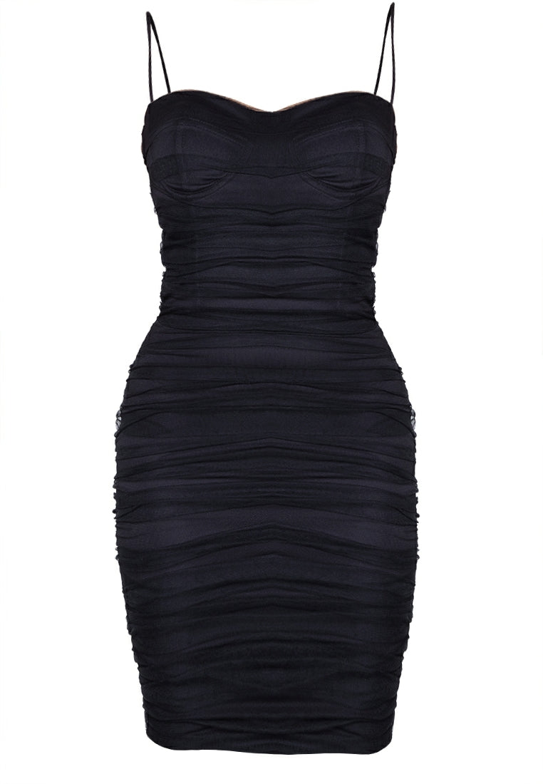 Bustier Mini Dress in Black