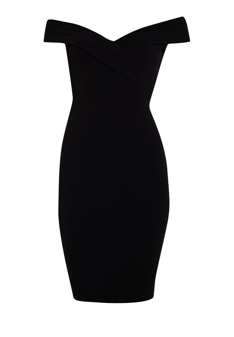 Off-the-Shoulder Midi Dress