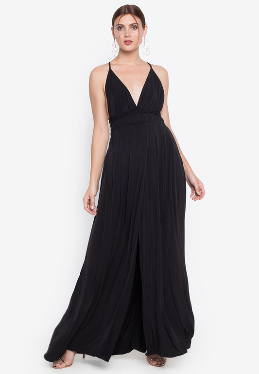 Multi-Way Maxi Dress in Black