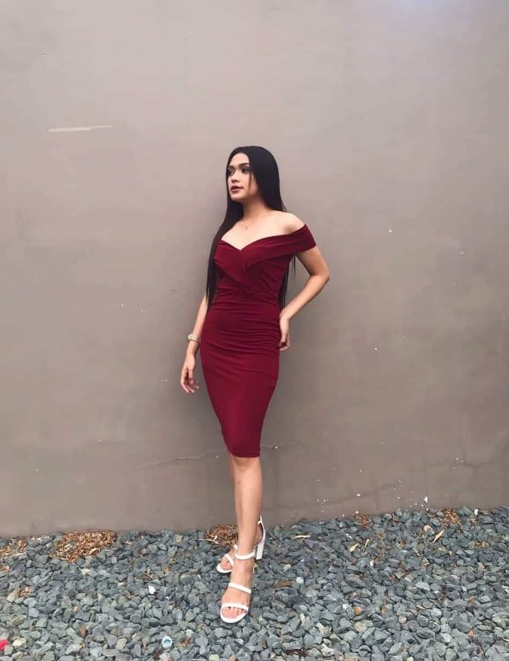 Off-the-Shoulder Midi Dress