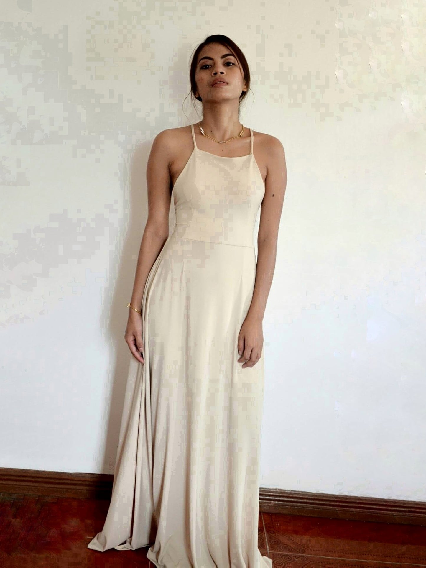 Strappy Backless Maxi Dress