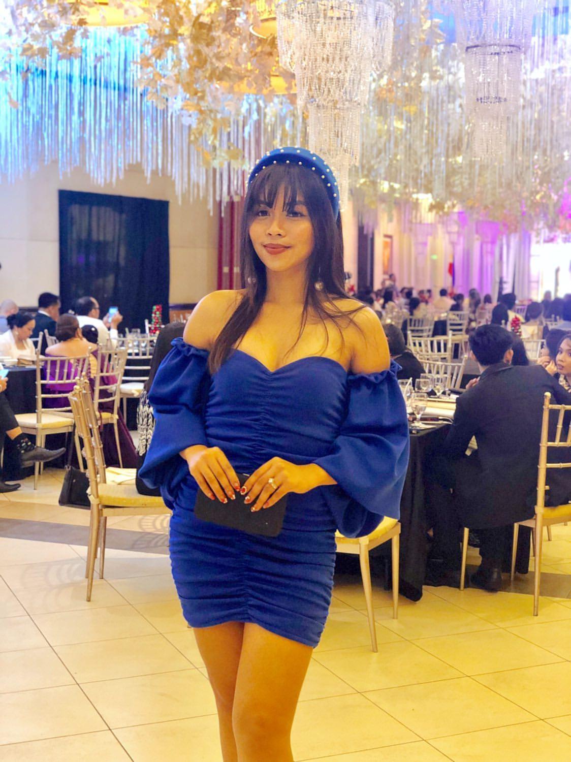 Ruched Puff Sleeved Mini Dress