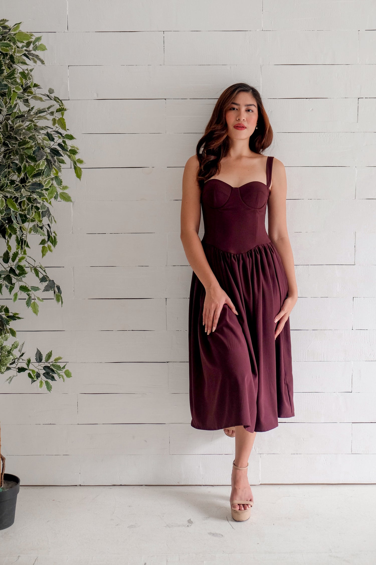 Pepper Corset Midi Dress 