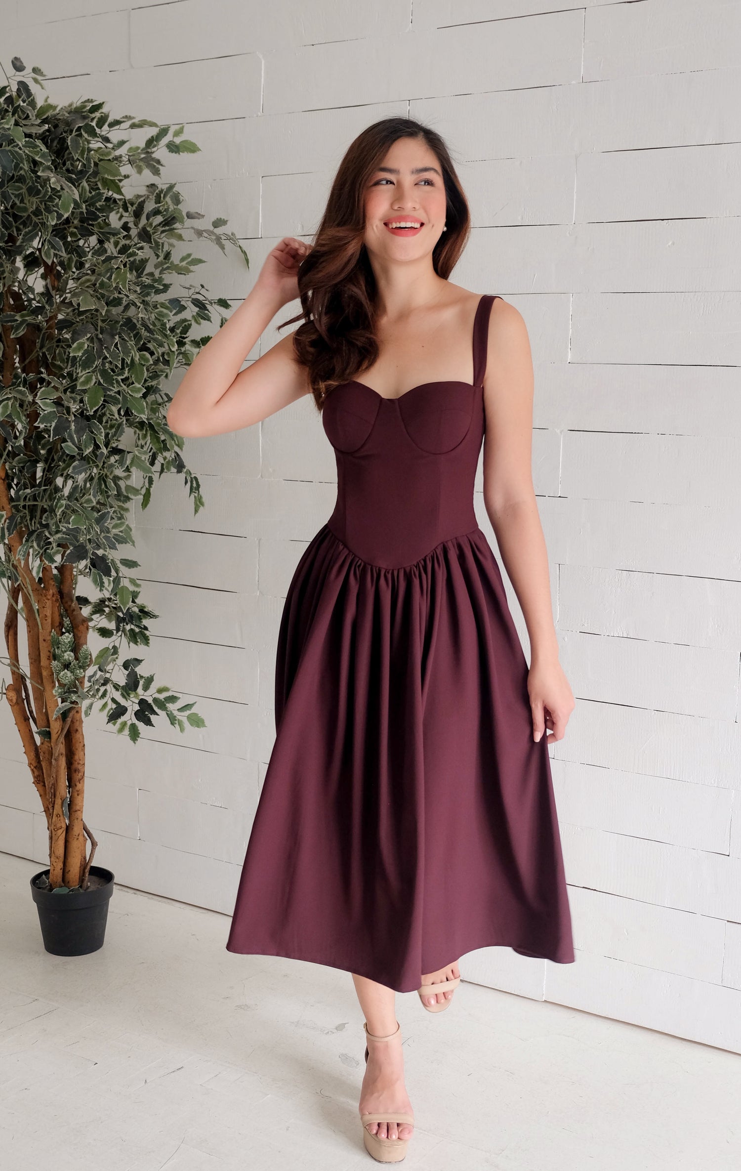 Pepper Corset Midi Dress