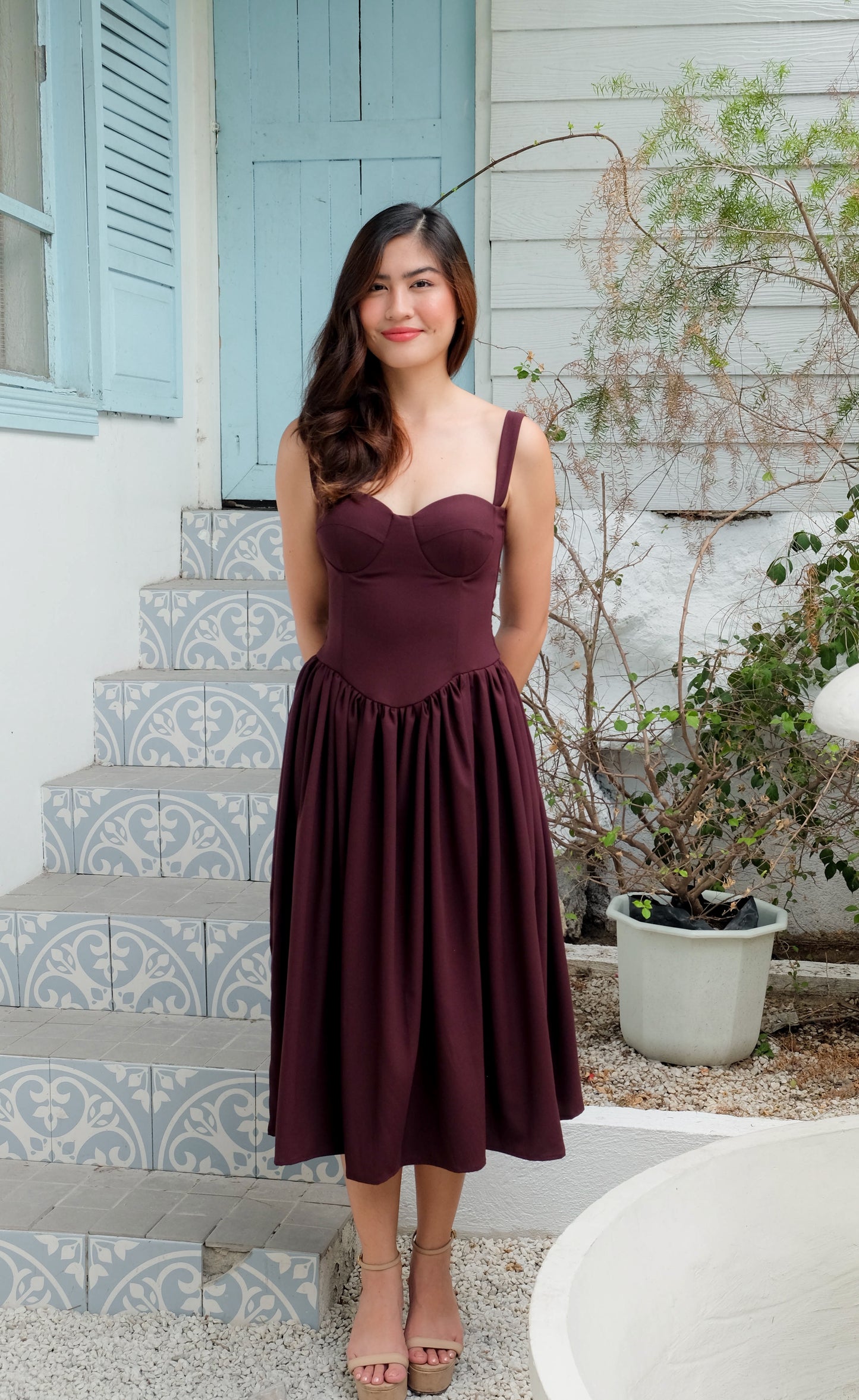 Pepper Corset Midi Dress 