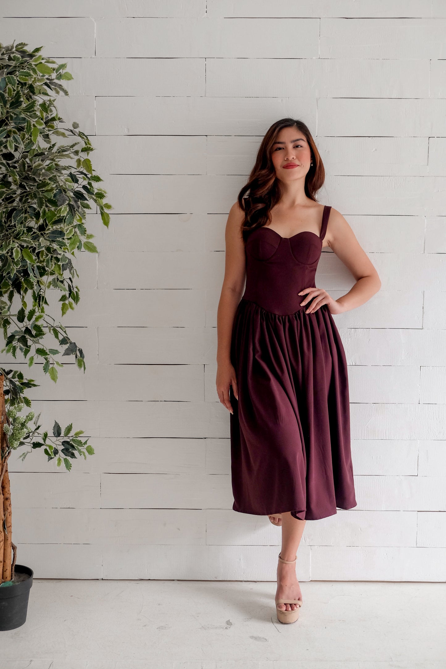 Pepper Corset Midi Dress 