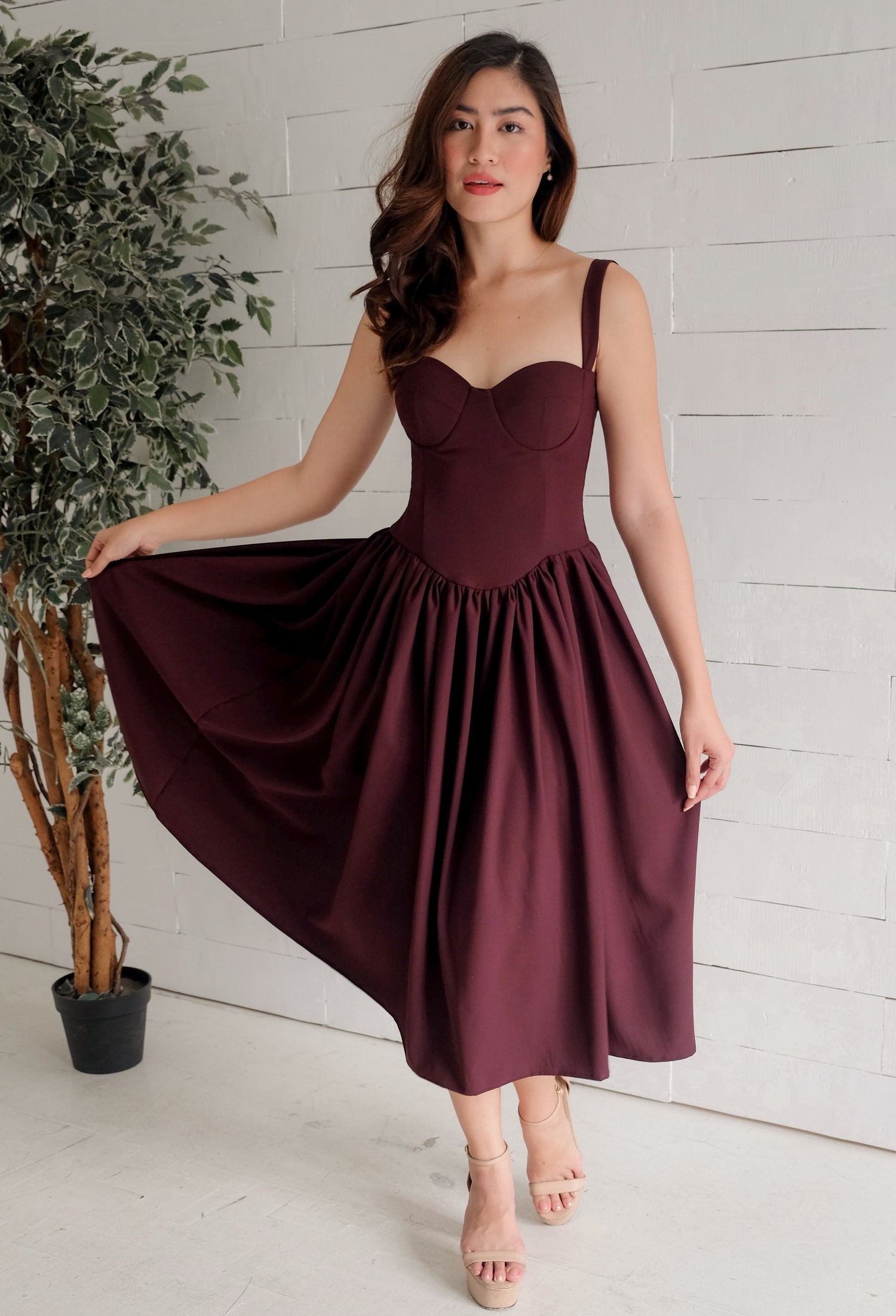 Pepper Corset Midi Dress 