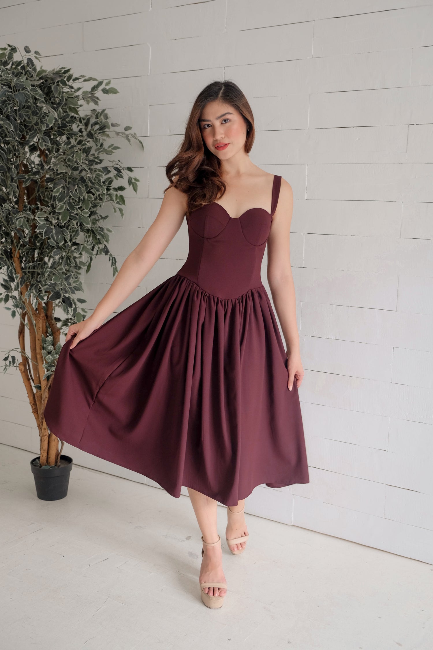 Pepper Corset Midi Dress