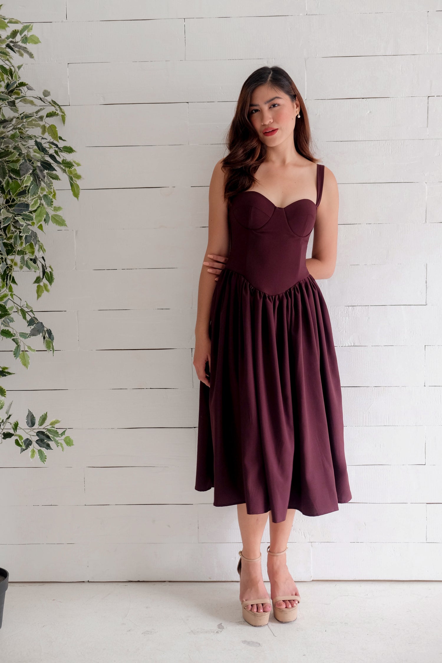 Pepper Corset Midi Dress