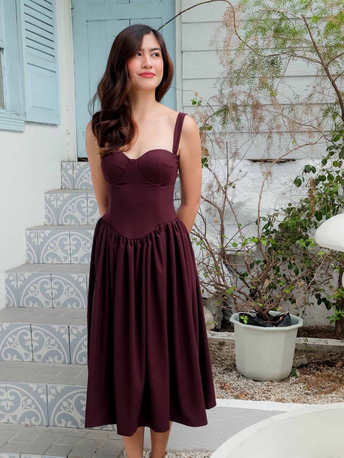 Pepper Corset Midi Dress 