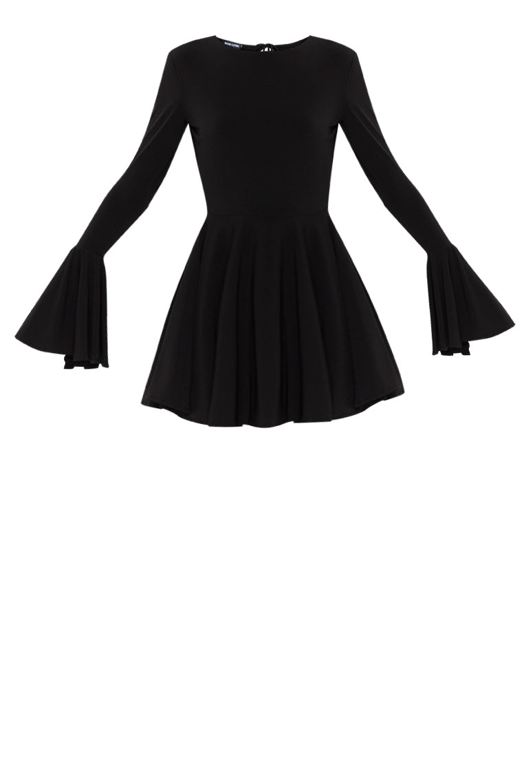 Longsleeved Backless Mini Dress – Heather Clothing