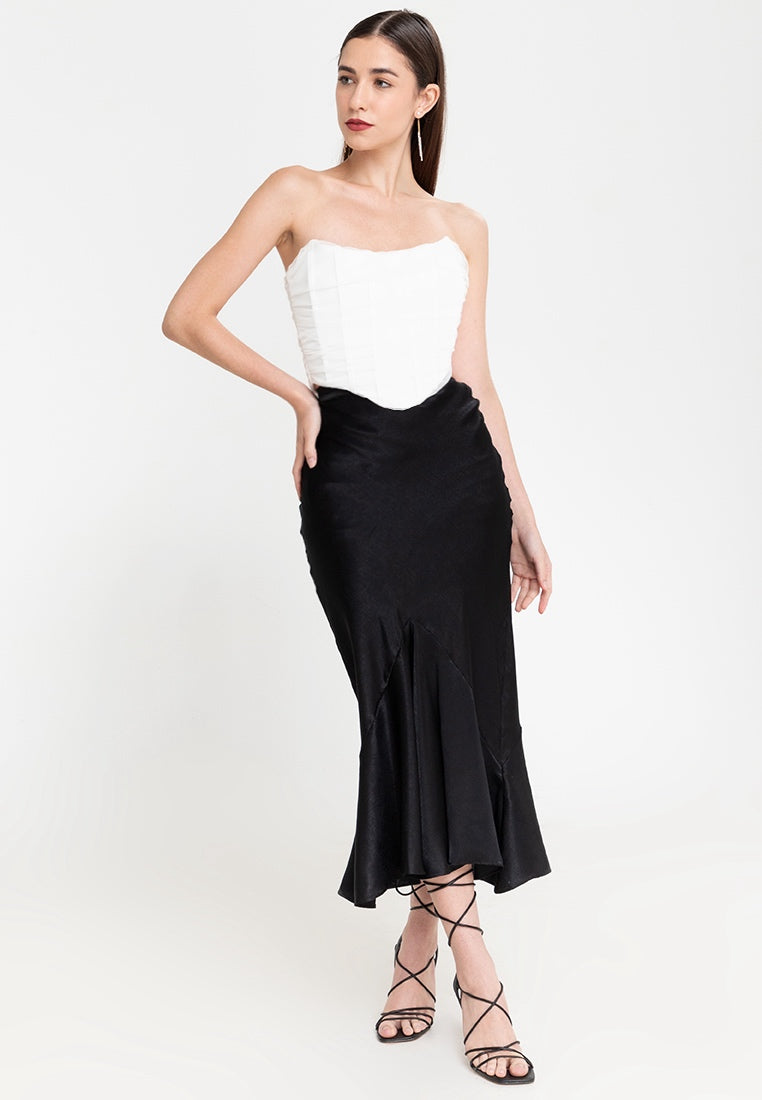 Mackenzie Corset Crop Top in White – Heather Clothing