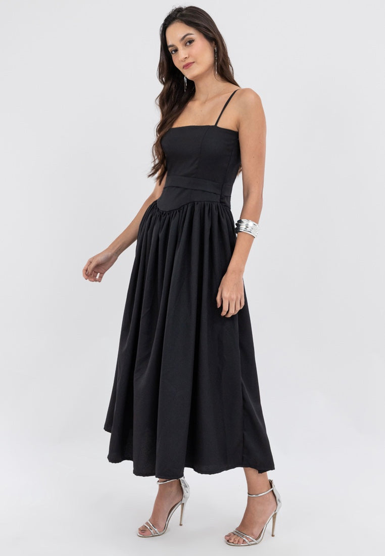 Rafaela Strappy Drop Waist Maxi Dress Heather Clothing Rafaela Strappy Drop Waist Maxi Dress Heather Clothing