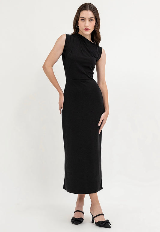 Asymmetric Midaxi Dress