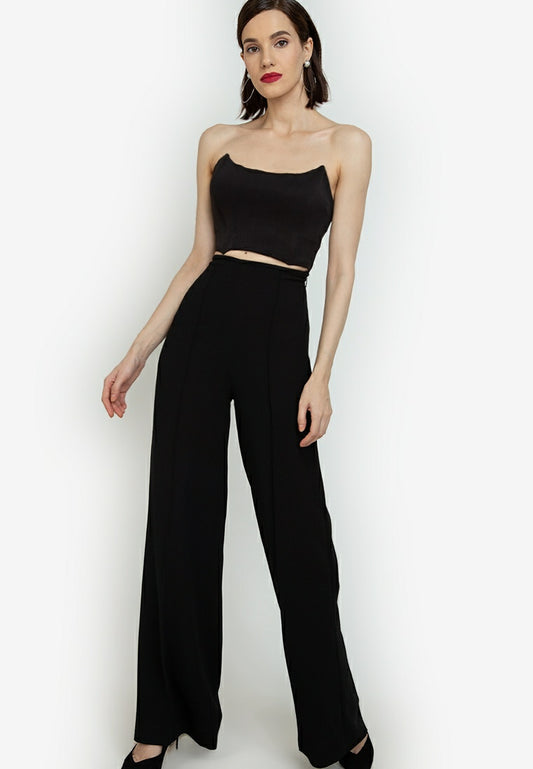 Corset Crop Top in Black