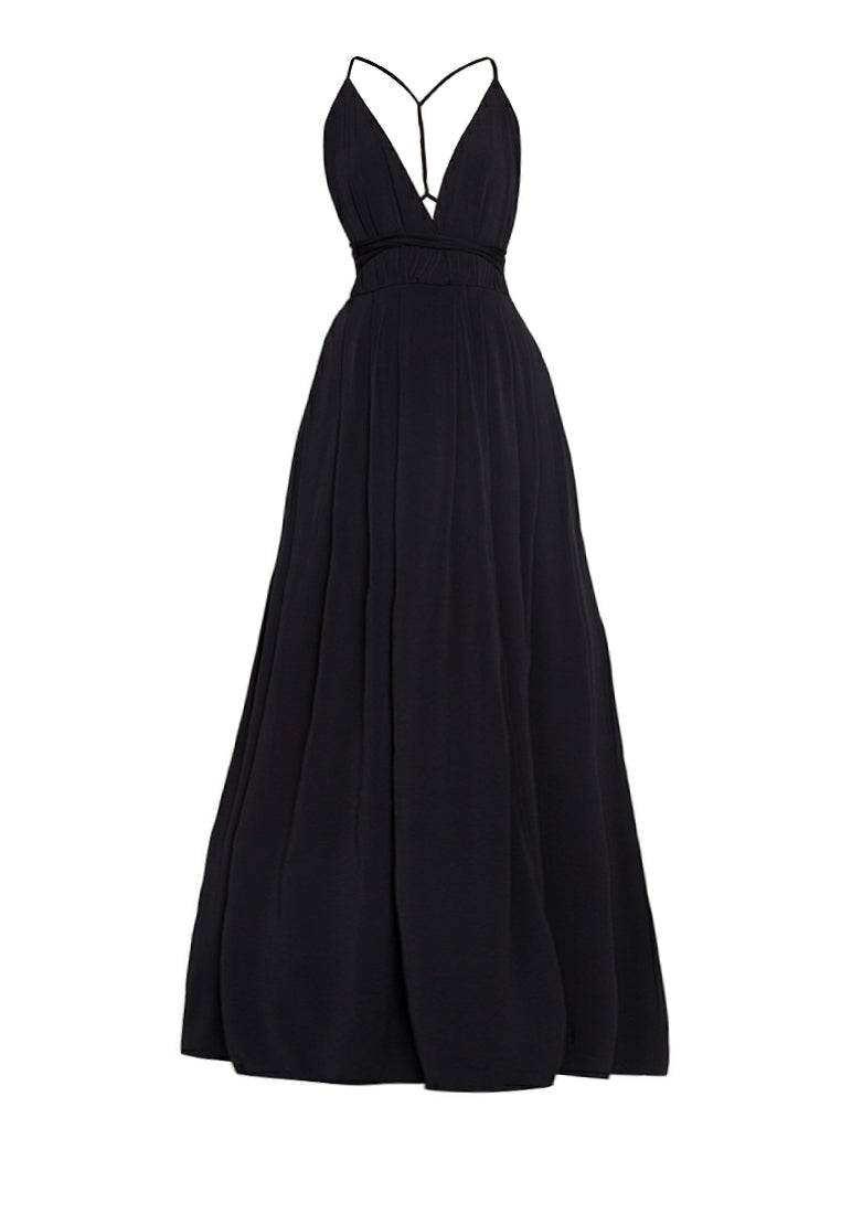Multi-Way Maxi Dress in Black