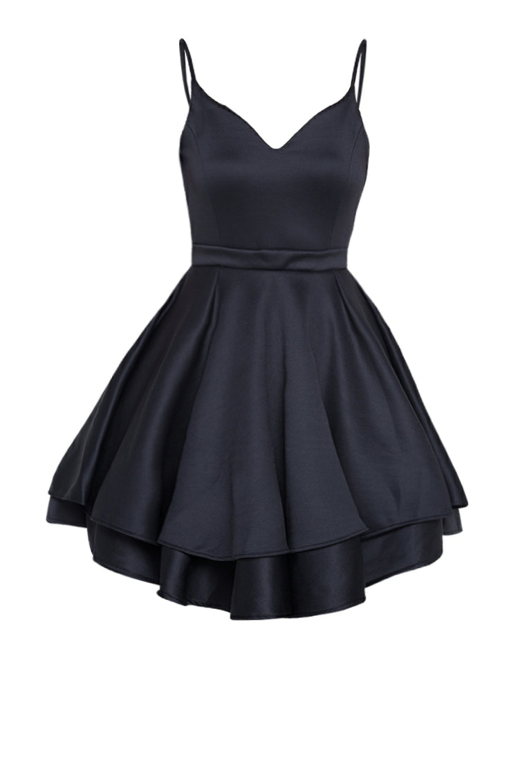 Mini Backless Dress in Black