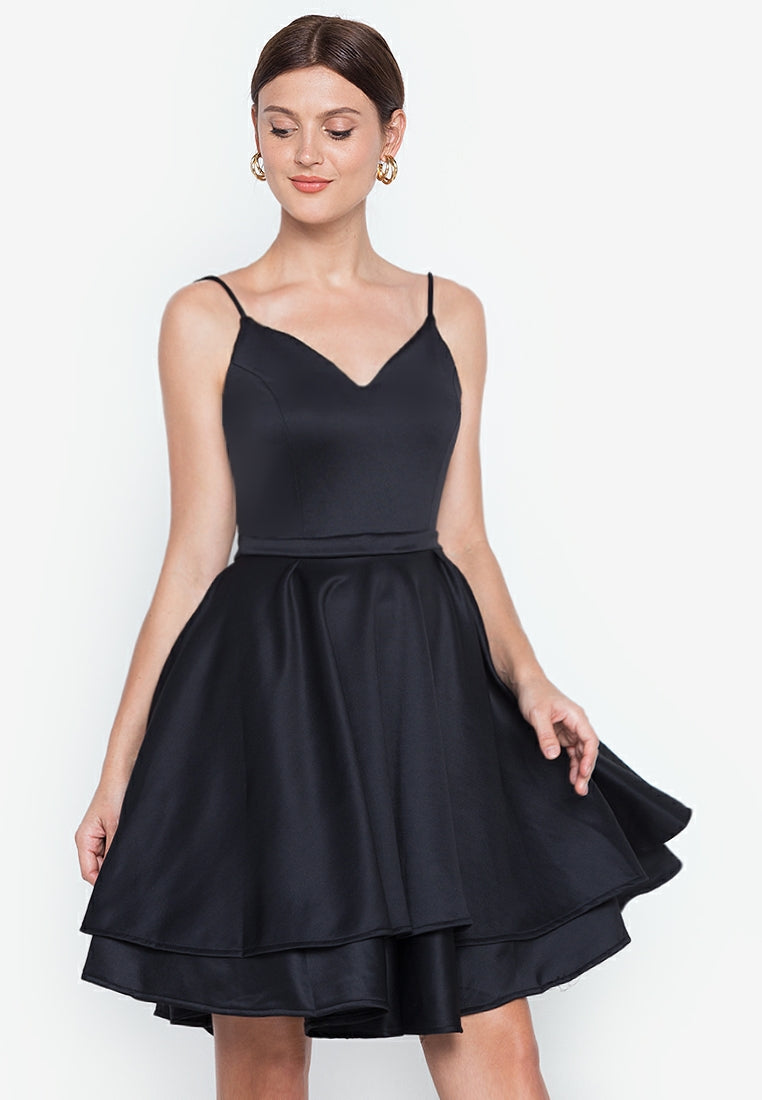 Mini Backless Dress in Black – Heather Clothing