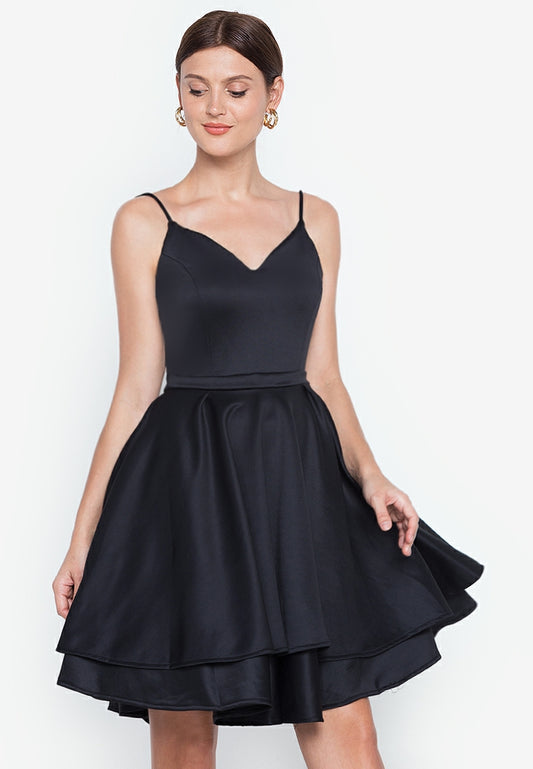 Mini Backless Dress in Black