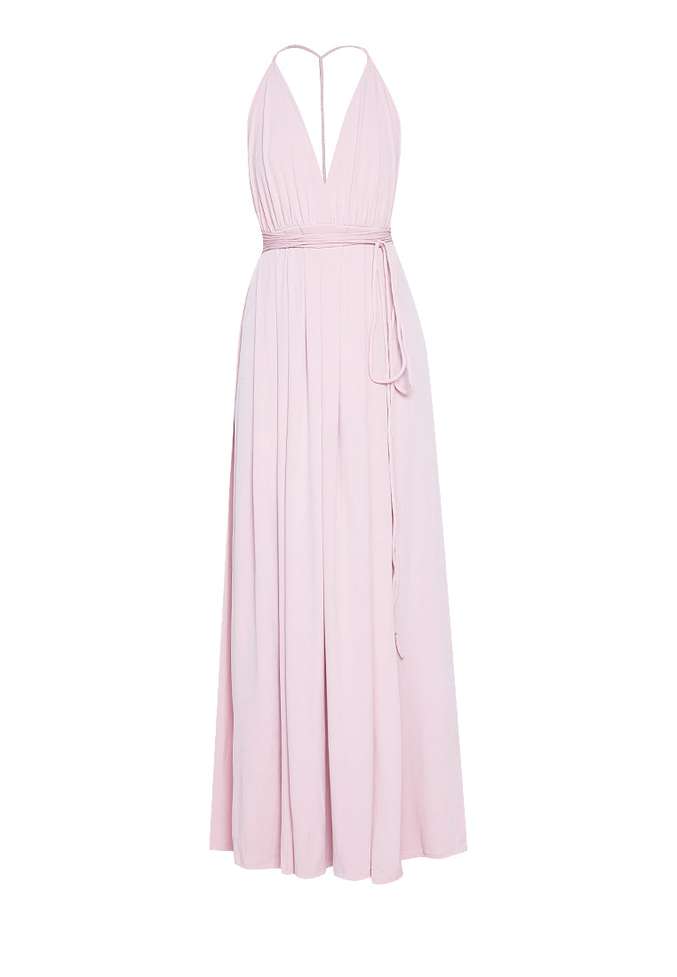 Multi-Way Maxi Dress in Dusty Pink