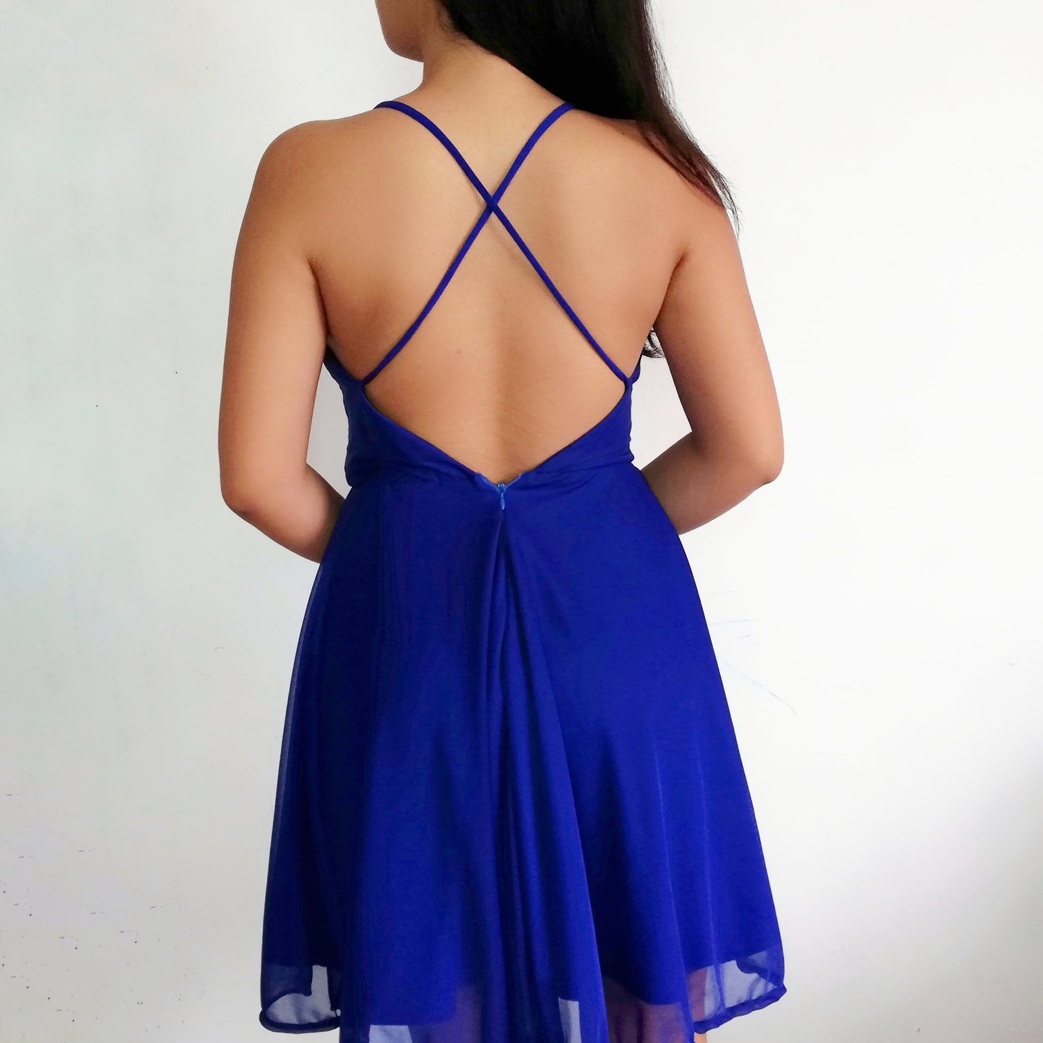 Strappy Backless Mini Dress
